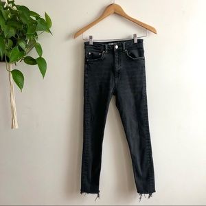 Zara Black High Rise Stretch Skinny Jeans